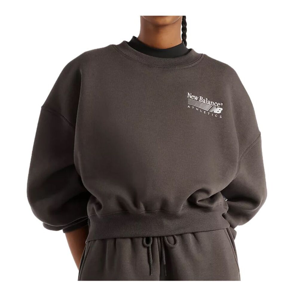 New Balance Sweatshirt Trackside Womens Black WT62T7JO